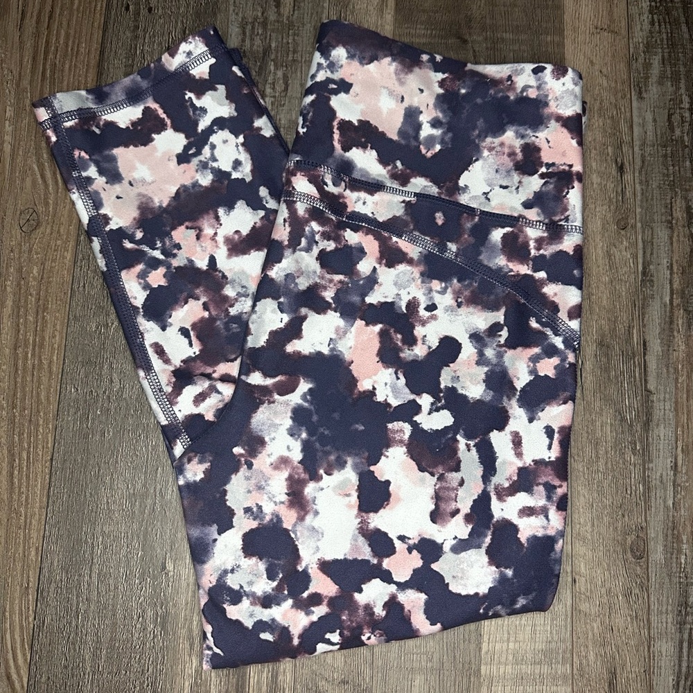 Marika Women's Abstract Patterned Leggings - Pink and Black